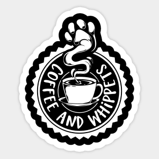 Coffee and Whippets - Whippet Sticker